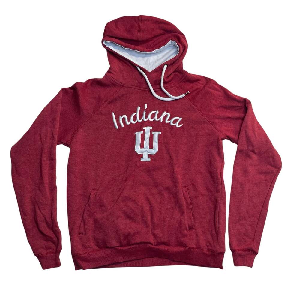 Indiana Hoosiers Colosseum Women’s Hoodie Red Embroidered IU Size Medium